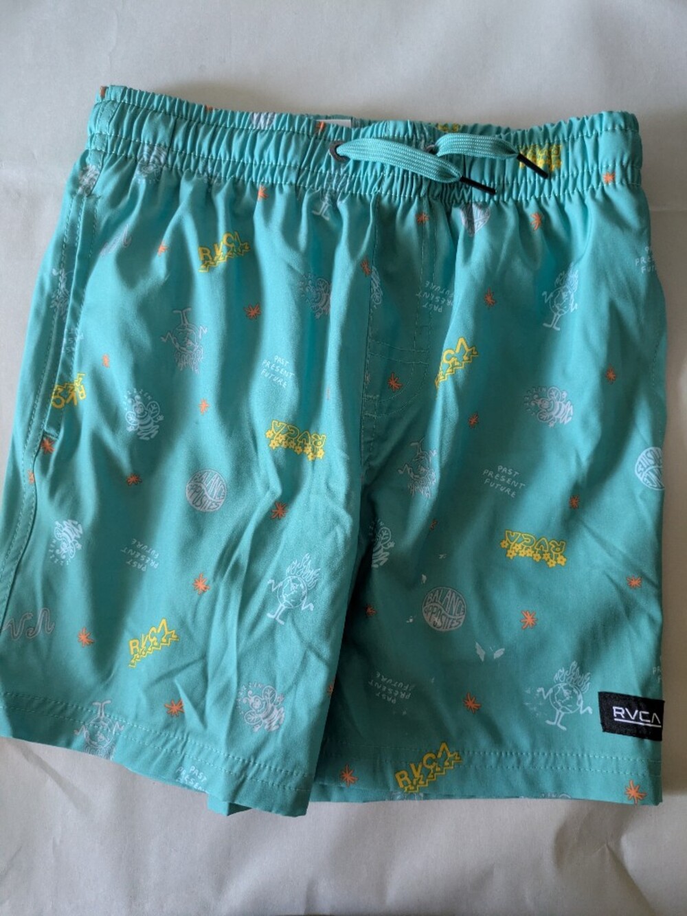 RVCA Teal Holiday Swim Trunks - Teal